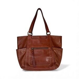 Margot Brown Leather Satchel